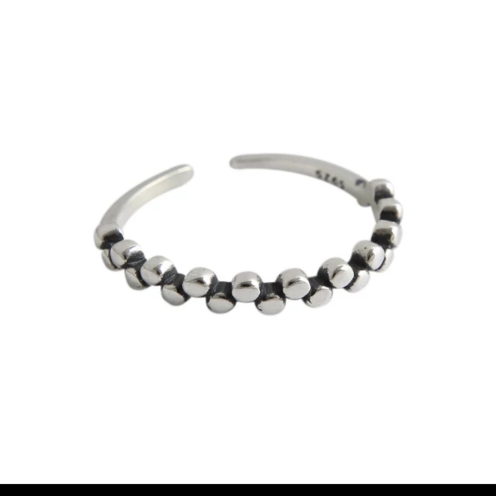 NEW 925 Silver Trendy Stackable Adjustable Rings - Picture 1 of 7